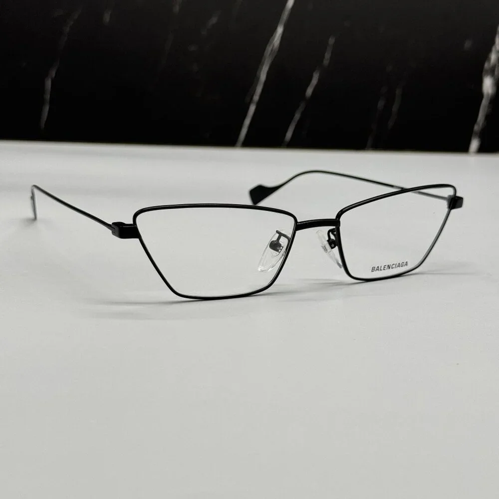 NEW BALENCIAGA BB0091O 001 CAT EYE BLACK WOMEN EYEGLASSES BALENCIAGA